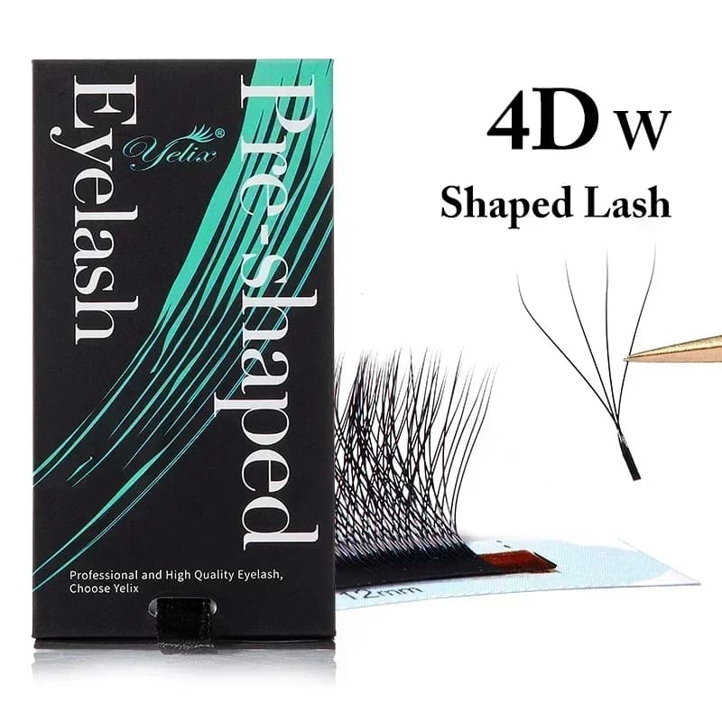 Loomulikud pehmed 3D-8D W-kujulised eelvalmistatud lehvikrullid